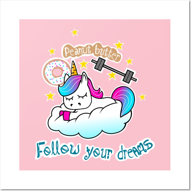 Unicorn Dreams Wall Art by TimAddisonArt